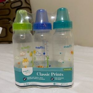 Evenflo bottles -classic print